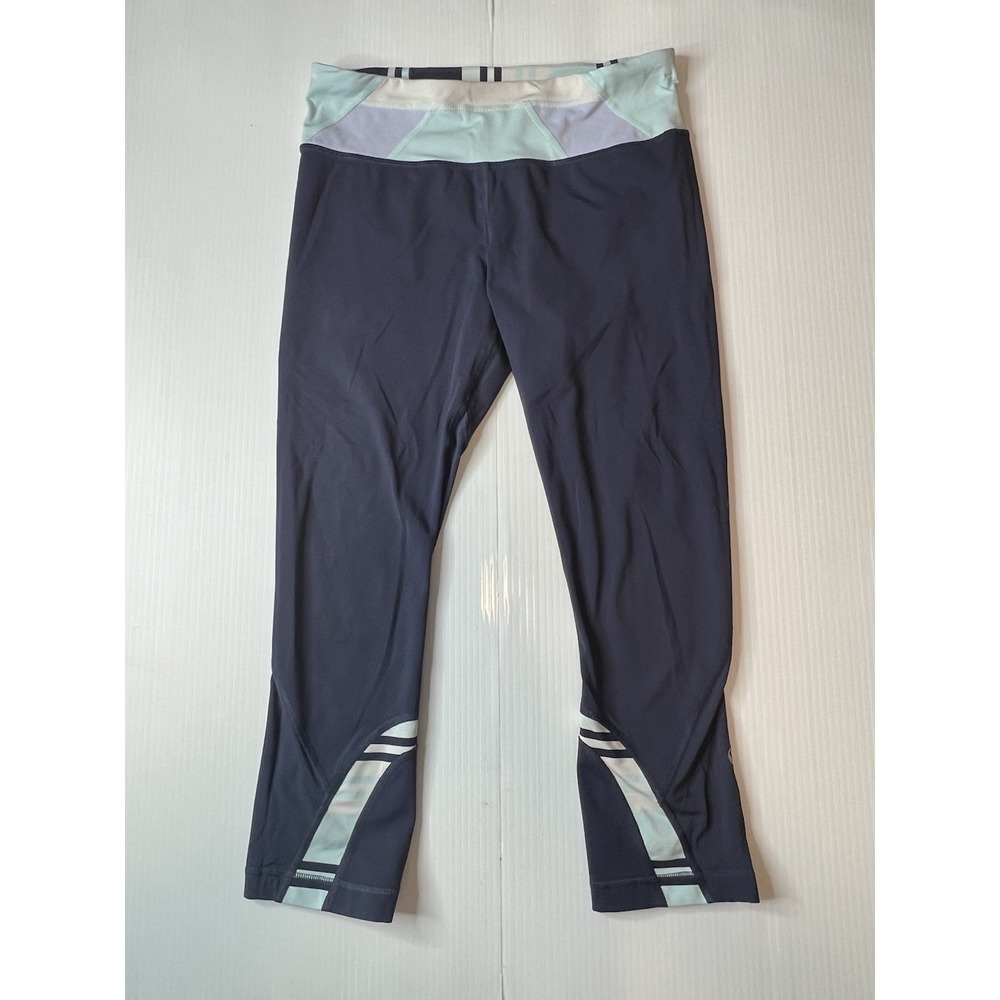 Lululemon‎ Run: Inspire Crop II Leggings Cadet Blue Size 6